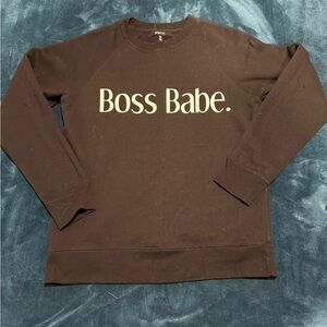 Brunette The Label Boss Babe Sweater